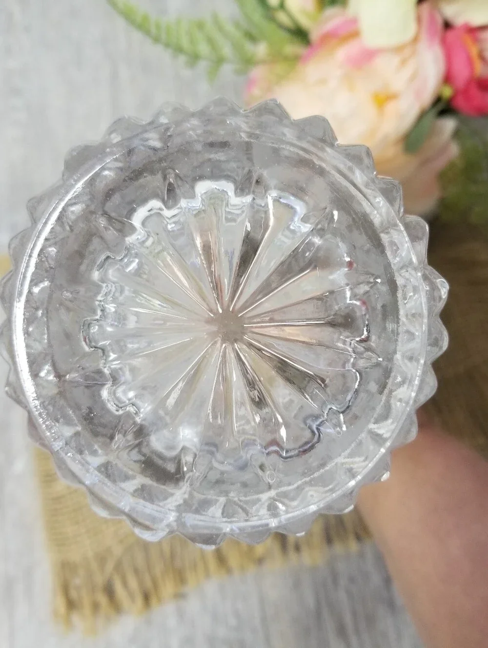 Vintage D' Adriana Las Aves Crystal Decanter